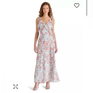 Steve Madden Women's Adalina Ruffle-Trim Chiffon Dress